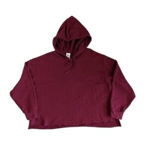 Nike Yoga Women's Therma Fit Hoodie Sweatshirt 1X Red Athleisure Activewear Gym